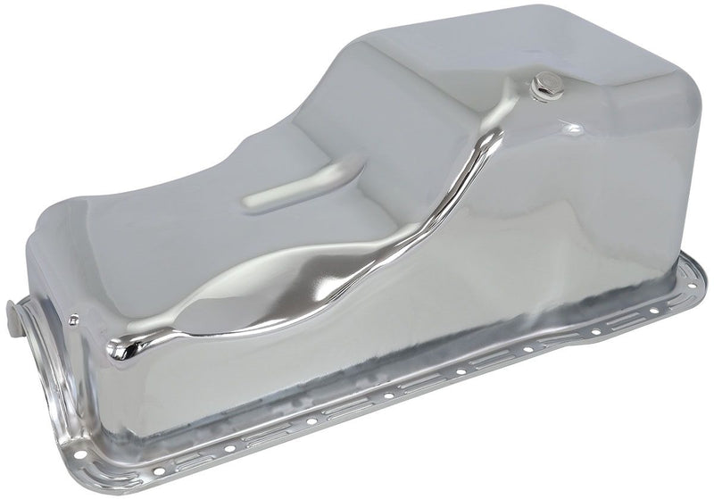 Aeroflow Ford 351 Windsor Standard Replacement Oil Pan, Chrome Finish AF82-9532C
