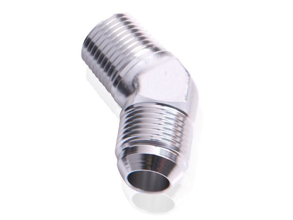 Aeroflow 45° NPT to Male Flare Adapter 1/4" to -8AN AF823-08-04S