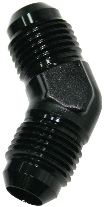 Aeroflow 45° Male Flare Union -3AN AF827-03BLK