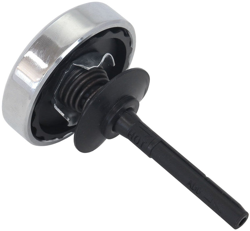 Aeroflow Power Steering Pump Dipstick Cap & Cover - Chrome Finish AF83-1001