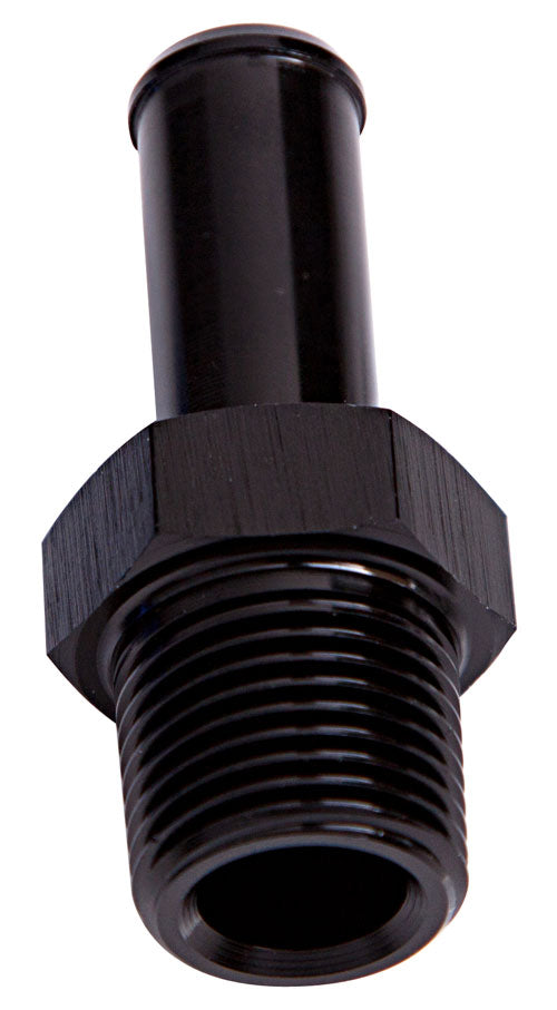 Aeroflow Male NPT to Barb Straight Adapter 1/8" to 3/8" AF841-02-06BLK