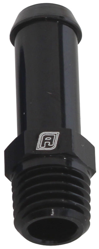 Aeroflow Male NPT to Barb Straight Adapter 1/16" to 1/4" AF841-04-01BLK