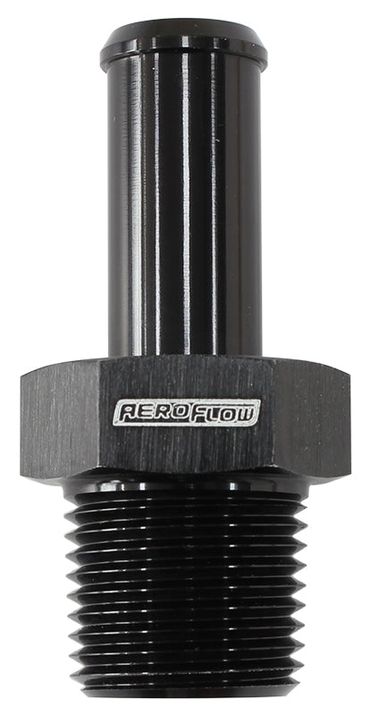 Aeroflow Male NPT to Straight AN Hose Barb AF841-04ANBLK