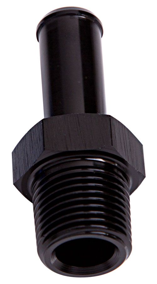 Aeroflow Male NPT to Barb Straight Adapter 3/8" to 5/16" AF841-06-05BLK