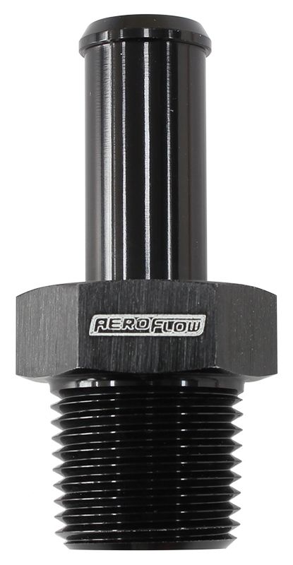 Aeroflow Male NPT to Straight AN Hose Barb AF841-08ANBLK