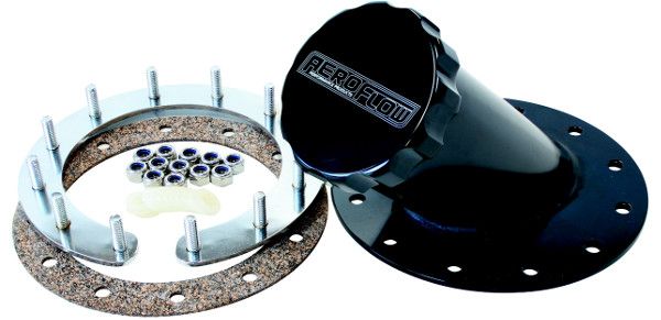 Aeroflow Remote Fuel Cell Filler 45° 2-1/2" Neck AF85-3000BLK