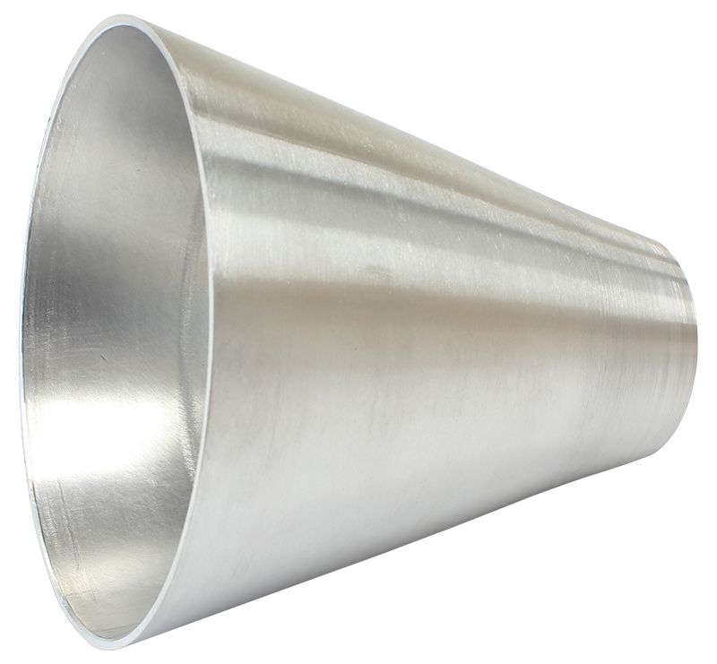 Aluminium Transition Cone 50.8mm (2") up to 127mm (5"), Length 100mm (4")