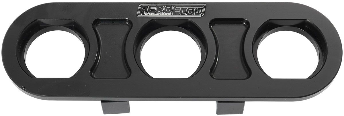 Aeroflow Universal Modular 3-Port Billet Bulkhead Plate AF88-2020BLK