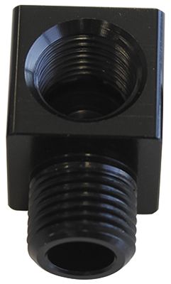 Aeroflow 90° Female 1/8" NPT to Male 1/8" NPT Elbow AF896-02BLK