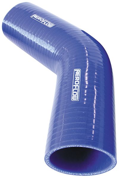 Aeroflow Gloss Blue 45° Silicone Elbow Hose 2-1/4" (57mm) I.D AF9002-225