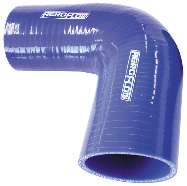 Aeroflow Gloss Blue 90° Silicone Reducer / Expander Hose 2-1/2" (63mm) to 2-1/4" (57mm) I