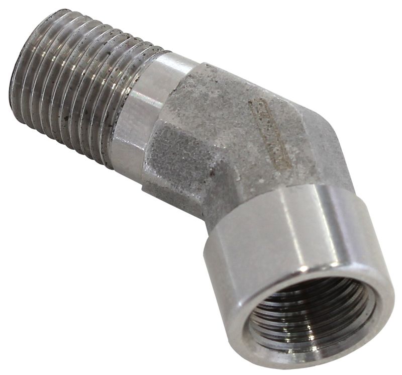 Aeroflow 45° NPT Female to Male NPT Fitting 1/8" AF915-02SS