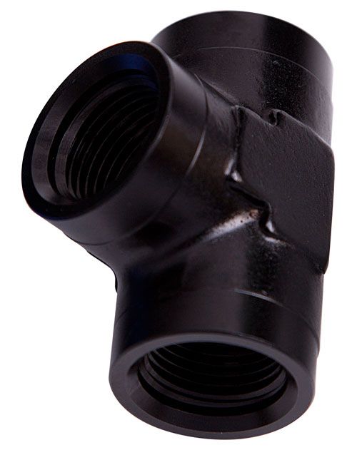 Aeroflow NPT Female Pipe Tee 1/4" AF917-04BLK