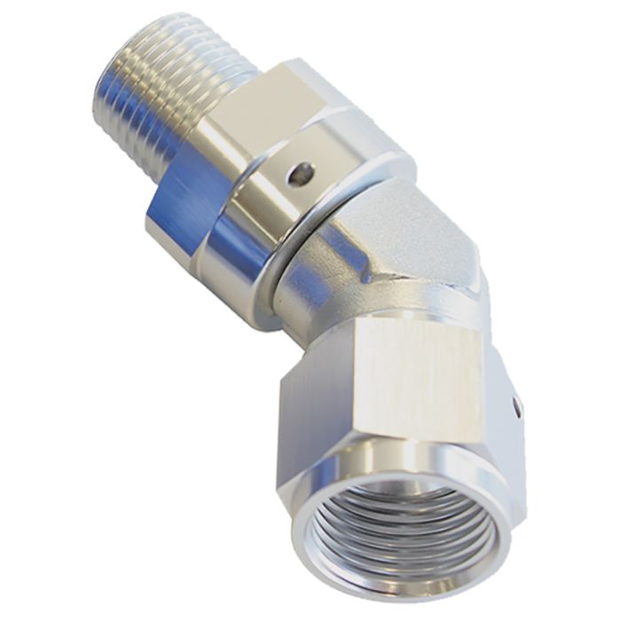 45° NPT Swivel to Male AN Flare Adapter AF919