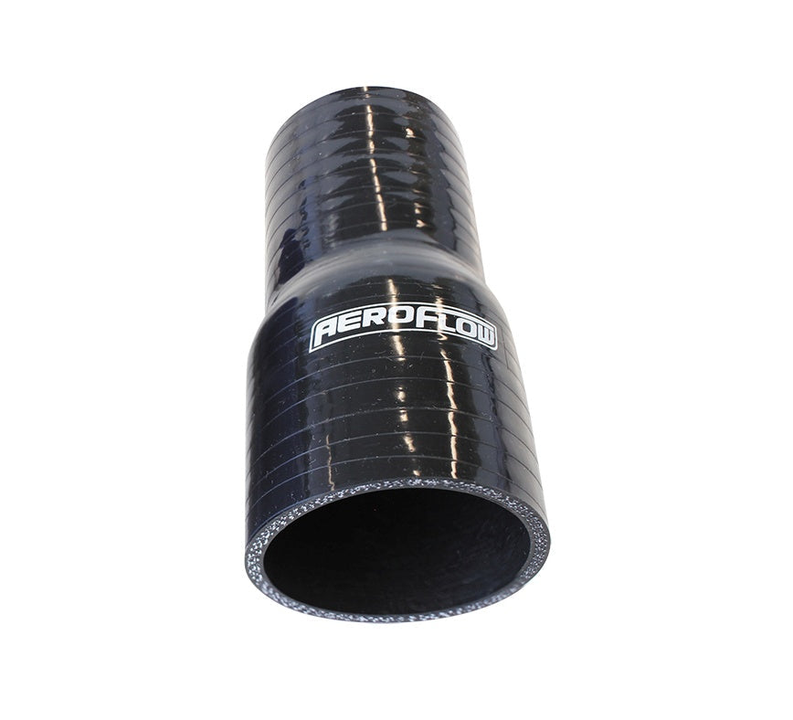 Aeroflow Gloss Black Straight Silicone Reducer / Expander Hose 2-3/4" (70mm) to 2" (51mm)