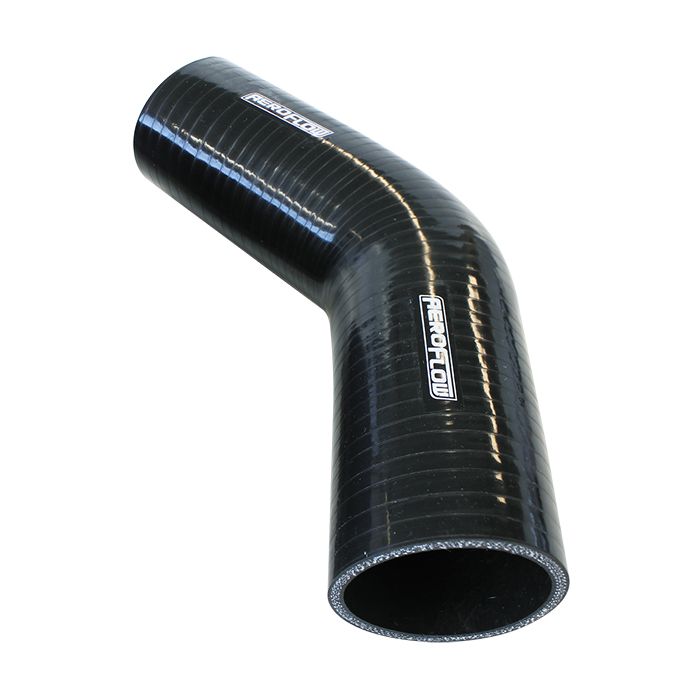 Gloss Black 45° Silicone Elbow Hoses AF9202