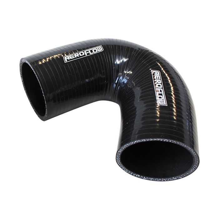 Gloss Black 135° Silicone Elbow Hose AF9205
 3-Ply, 4.5mm Wall Thickness, 100mm Leg