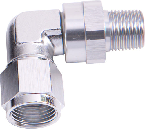 Aeroflow 90° Male NPT to Female AN Adapter 1/4" to -8AN AF923-08-04S