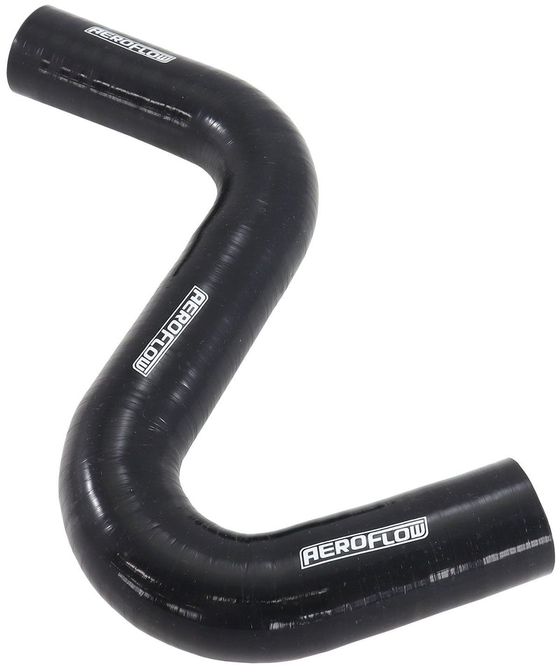 Aeroflow Gloss Black Silicone Z Bend Heater Hose 1-1/2" (38mm) I.D AF9240-150