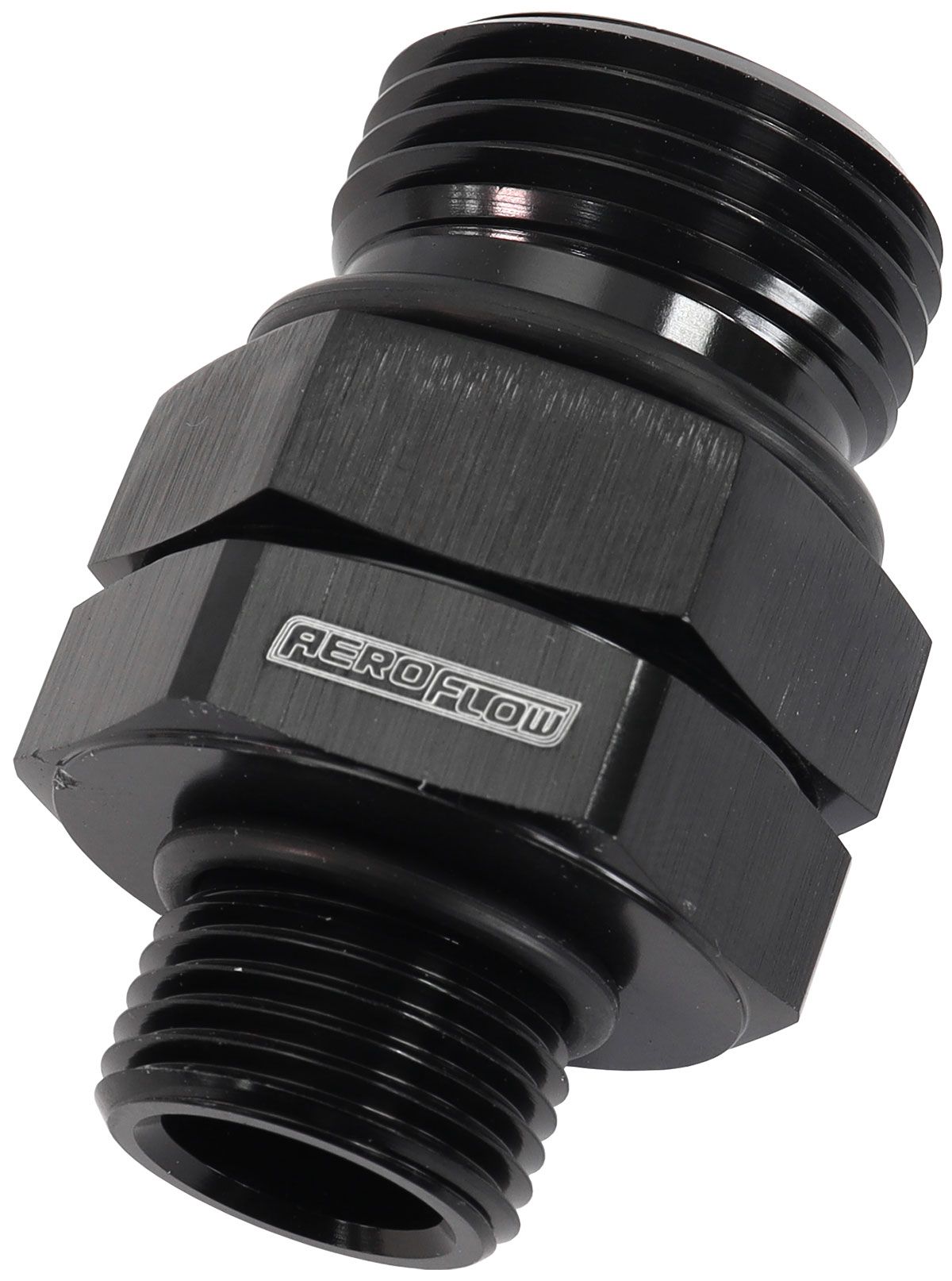 Aeroflow ORB Male to Male Swivel -10 ORB to 3/8" NPT AF929-10-06BLK