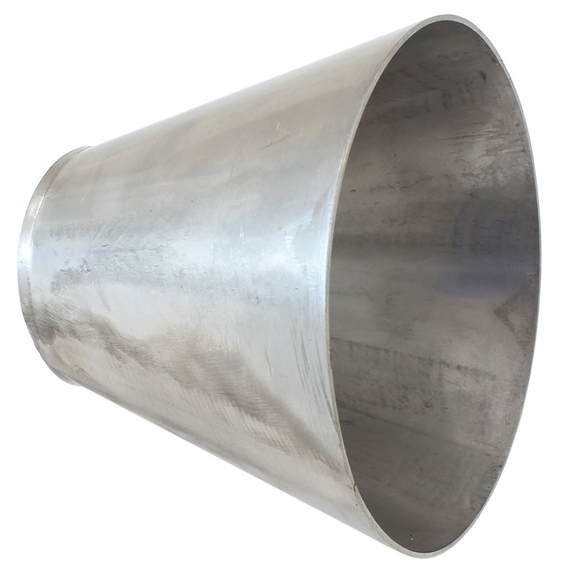 Stainless Steel Transition Cone 2-1/2"- 5": x 4" : Long