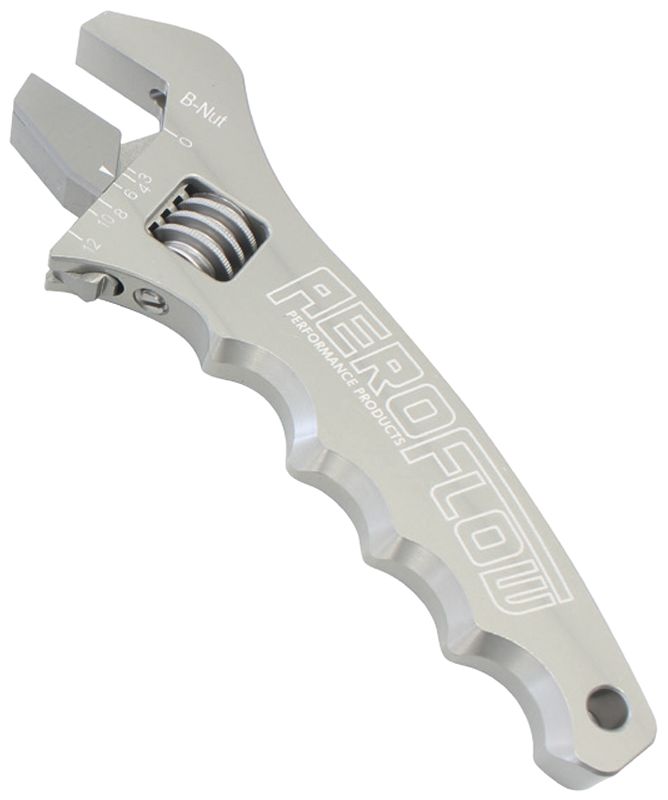 Aeroflow Aluminium Adjustable Grip Spanner - Silver AF98-2003S