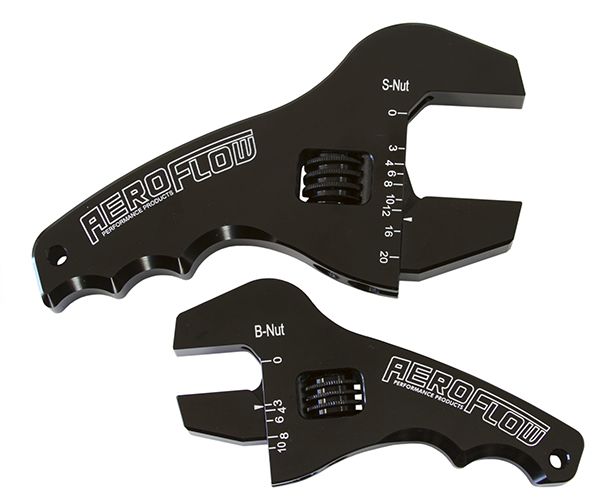 Aeroflow Adjustable Grip AN Wrench Kit AF98-2039BLK