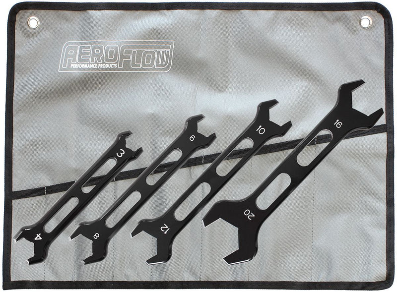 Aeroflow Aluminium AN Double Ended Pro Wrench Set -3AN to -20AN AF98-2244