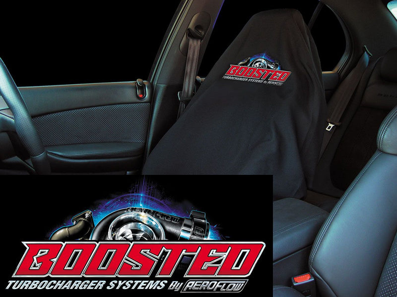 Aeroflow Boosted Throw Seat Cover - Black AFBOOSTED-THROW