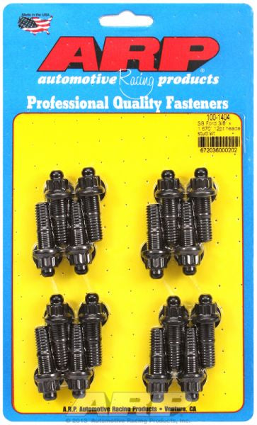 ARP fasteners Exhaust Header Stud Kit, 12-Point Nut Black Oxide AR100-1404