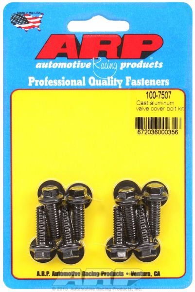 ARP fasteners Valve Cover Bolt Kit, Hex Head Black Oxide AR100-7507