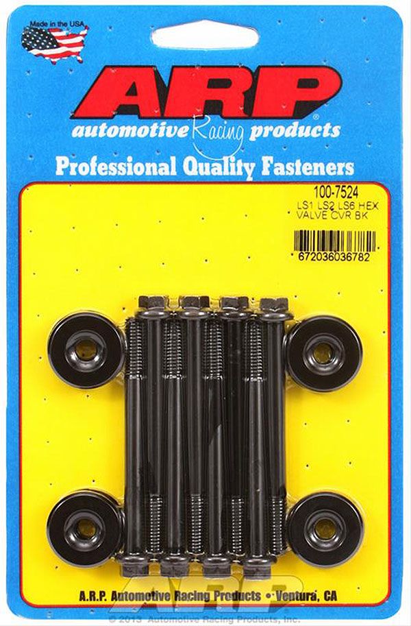 ARP fasteners Valve Cover Bolt Kit, Hex Black Oxide AR100-7524