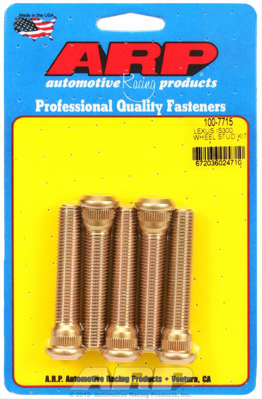 ARP fasteners Competition Wheel Studs, M12 x 1.5, 2.600" UHL AR100-7715