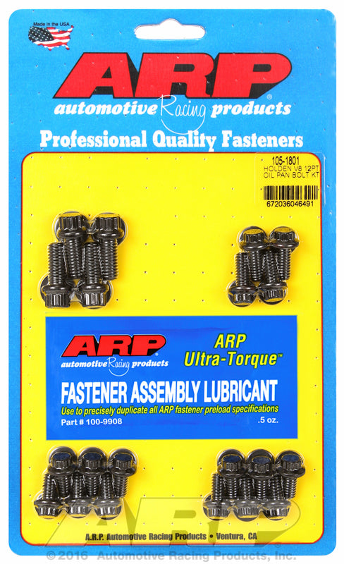 ARP fasteners Oil Pan Bolt Kit, 12-Point Black Oxide AR105-1801