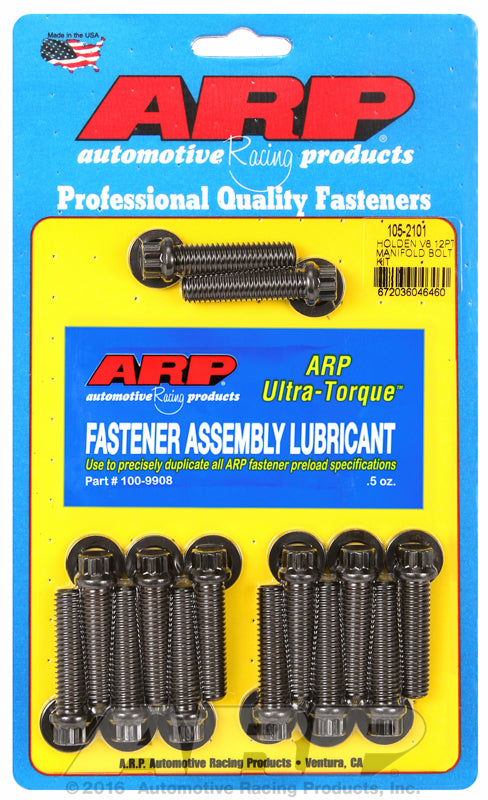 ARP fasteners Intake Manifold Bolt Kit, 12-Point Black Oxide AR105-2101