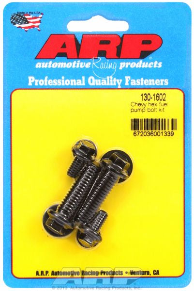 ARP fasteners Fuel Pump Bolt Kit, Hex Head Black Oxide AR130-1602