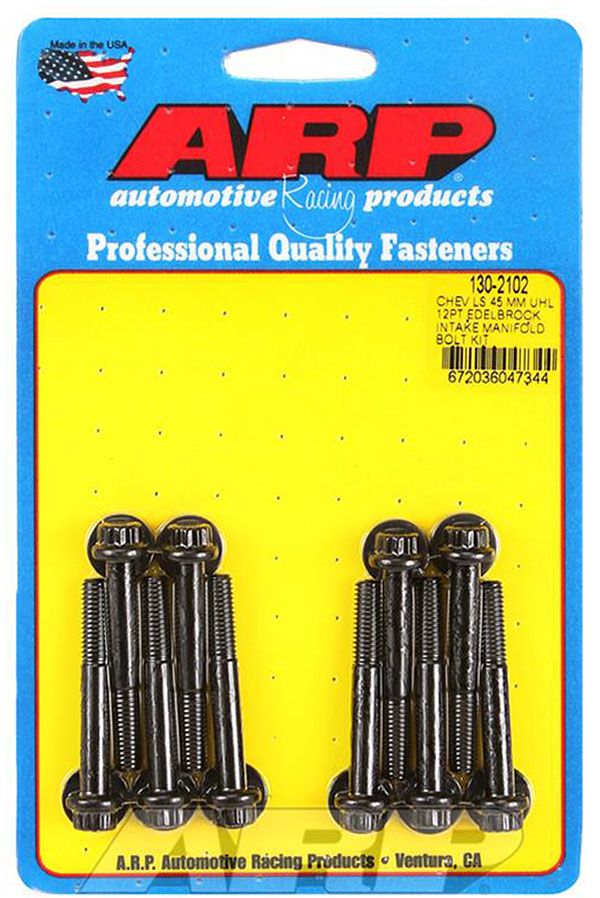 ARP fasteners Intake Manifold Bolt Kit, 12-Point Black Oxide AR130-2102