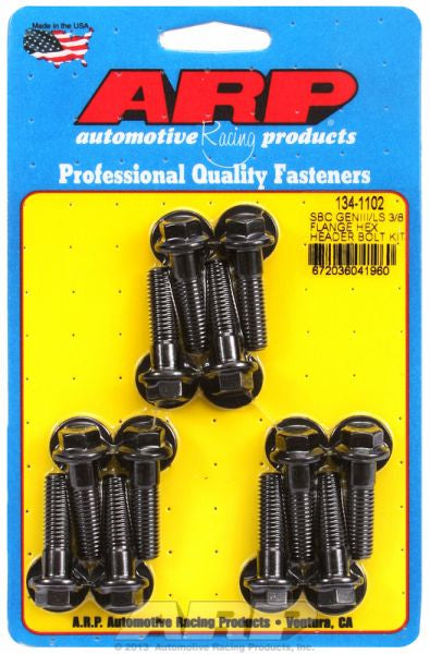 ARP fasteners Exhaust Header Bolt Kit, Hex Head Black Oxide AR134-1102