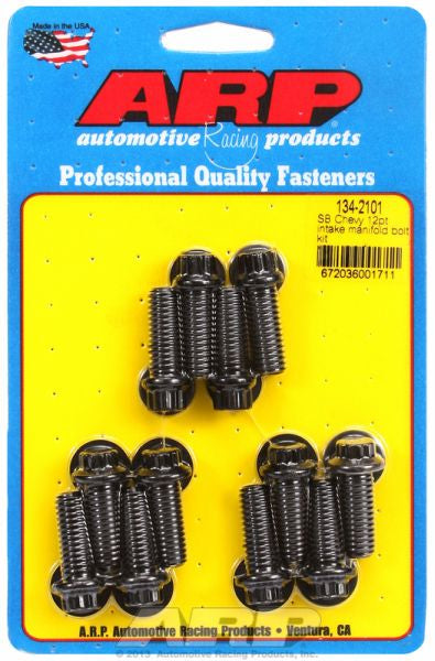 ARP fasteners Intake Manifold Bolt Kit, 12-Point Black Oxide AR134-2101