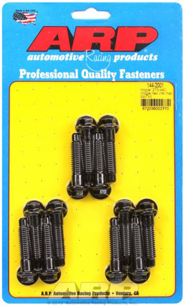 ARP fasteners Intake Manifold Bolt Kit, Hex Head Black Oxide AR144-2001