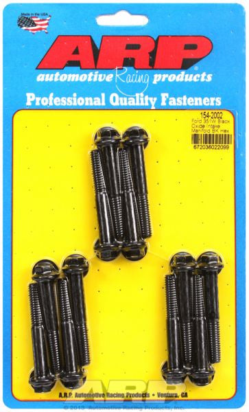 ARP fasteners Intake Manifold Bolt Kit, Hex Head Black Oxide AR154-2002