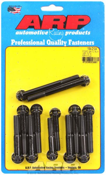 ARP fasteners Intake Manifold Bolt Kit, 12-Point Head Black Oxide AR154-2104