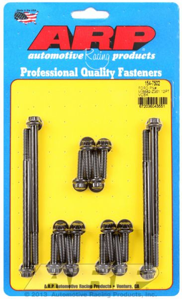 ARP fasteners Valve Cover Bolt Kit, 12-Point Head Black Oxide AR154-7502