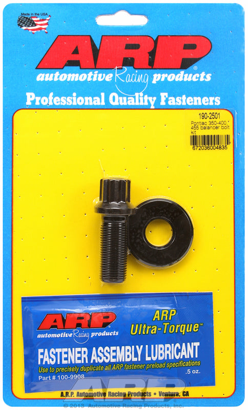 ARP fasteners Harmonic Balancer Bolt, 12-Point Black Oxide AR190-2501