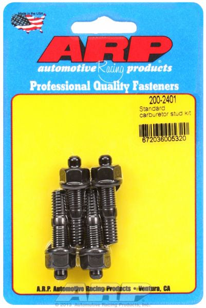 ARP fasteners Carburettor Stud Kit, Hex Nut Black Oxide AR200-2401