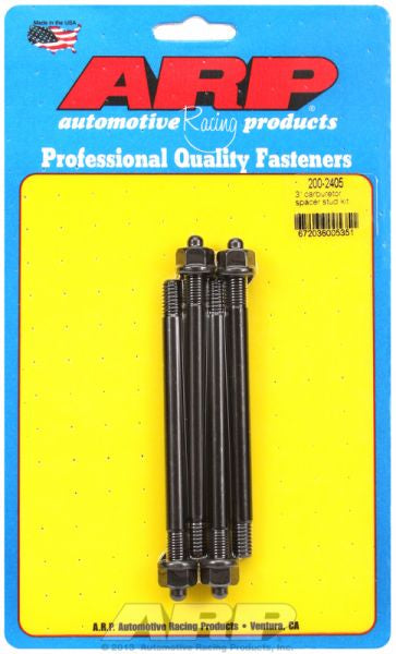 ARP fasteners Carburettor Stud Kit, Hex Nut Black Oxide AR200-2405