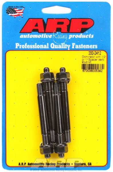 ARP fasteners Carburettor Stud Kit, Hex Nut Black Oxide AR200-2412