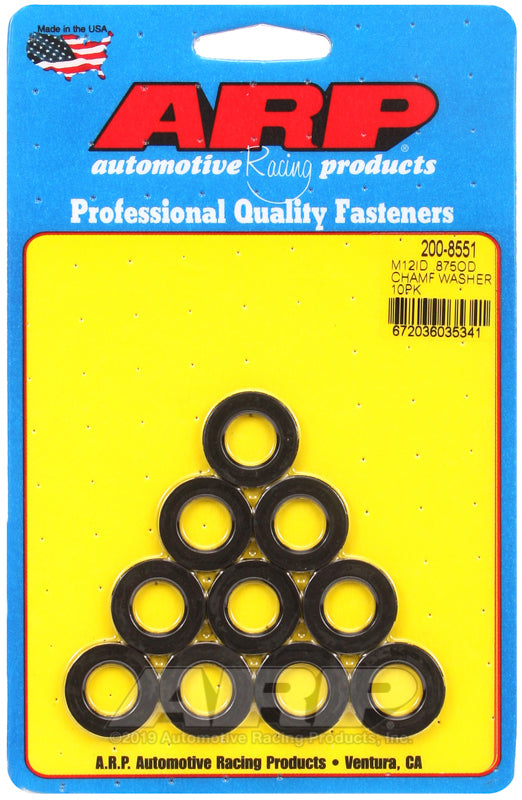ARP fasteners 12mm ID Washers with Chamfer AR200-8551