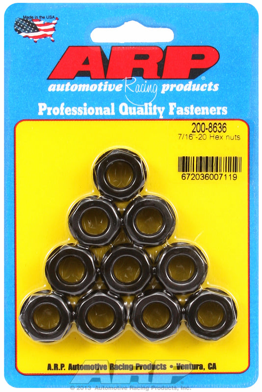 ARP fasteners Hex Nut With Flange, Chrome Moly AR200-8636