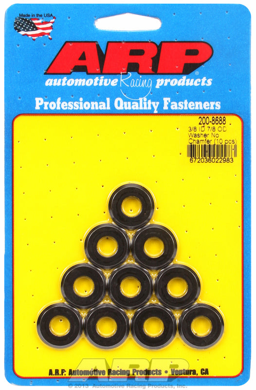 ARP fasteners 3/8" ID Washers with No Chamfer AR200-8688